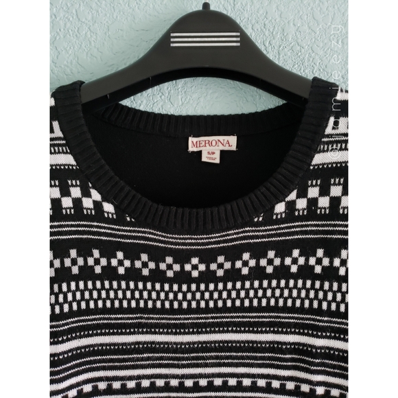 Merona | Mixed Stripe Crew Neck Light Knit Sweater - Picture 2 of 5